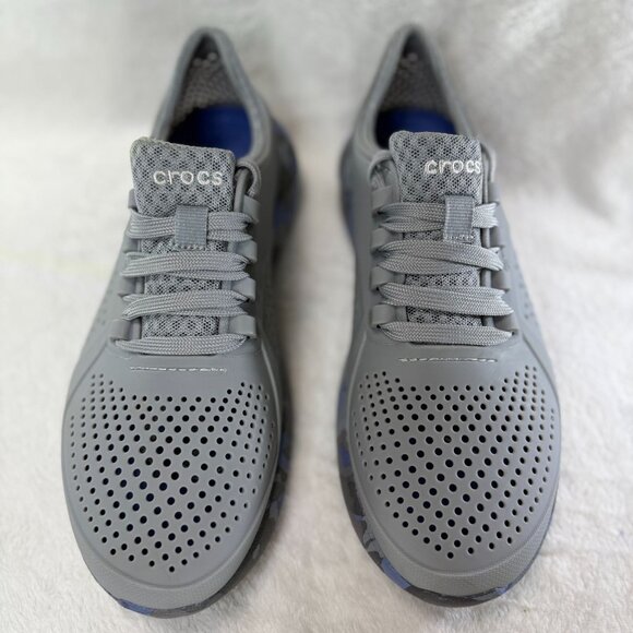 Crocs Women's LiteRide 360 Marbled Pacer Sneakers Gray Camouflage Sz 9 - Picture 3 of 8